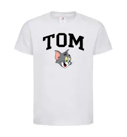 Детская футболка Tom Белый фото