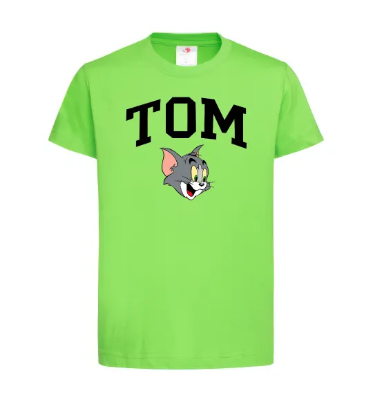 Детская футболка Tom Лаймовый фото