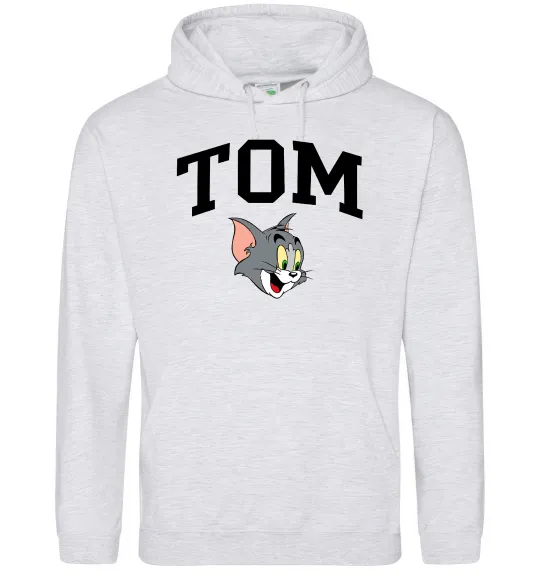 Женская толстовка (худи) Tom Серый меланж фото