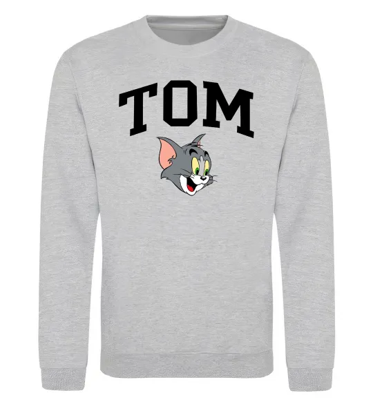 Свитшот Tom Серый меланж фото