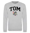 Свитшот Tom Серый меланж фото