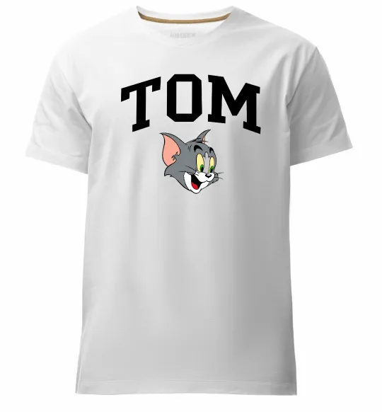 Мужская премиум футболка Tom Белый фото