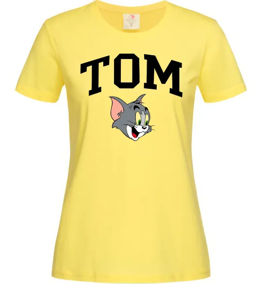 Женская футболка Tom Лимонный фото
