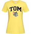 Женская футболка Tom Лимонный фото