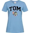 Женская футболка Tom Голубой фото