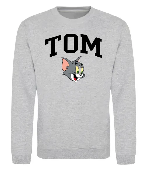 Свитшот Tom Серый меланж фото