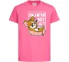 Детская футболка Talented but lazy Ярко-розовый фото
