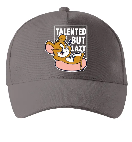 Кепка Talented but lazy Серый фото