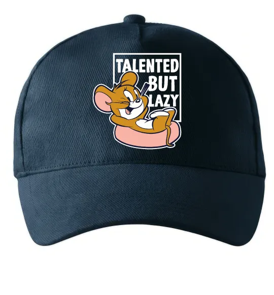 Кепка Talented but lazy Темно-синий фото