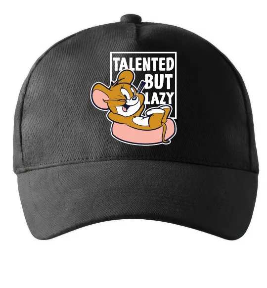 Кепка Talented but lazy Черный фото