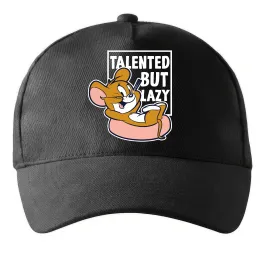 Кепка Talented but lazy Черный фото