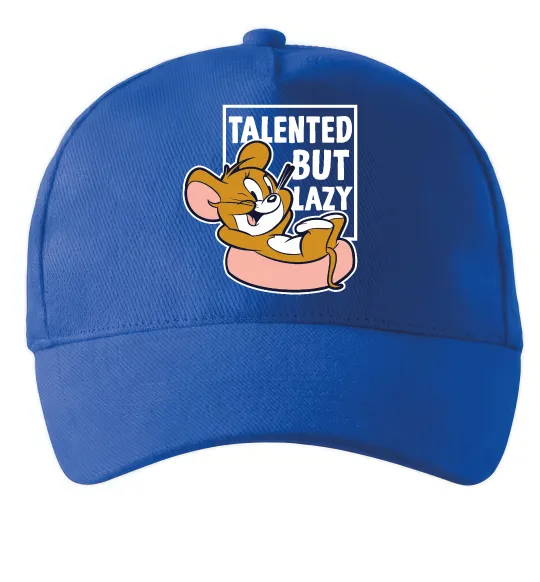 Кепка Talented but lazy Ярко-синий фото