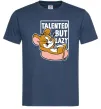 Мужская футболка Talented but lazy Темно-синий фото
