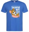 Мужская футболка Talented but lazy Ярко-синий фото