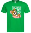 Мужская футболка Talented but lazy Зеленый фото