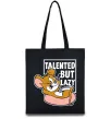 Эко-сумка Talented but lazy Черный фото