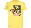 Детская футболка Talented but lazy Лимонный фото