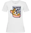 Женская футболка Talented but lazy Белый фото