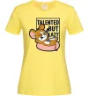 Женская футболка Talented but lazy Лимонный фото