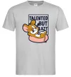 Мужская футболка Talented but lazy Серый фото