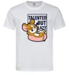 Мужская футболка Talented but lazy Белый фото