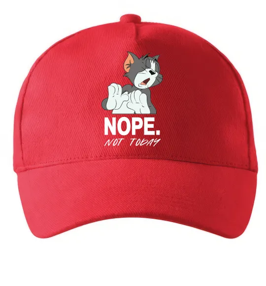Кепка Nope Not today Красный фото