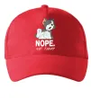 Кепка Nope Not today Красный фото