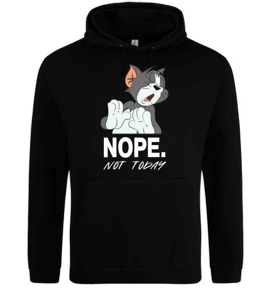 Женская толстовка (худи) Nope Not today Черный фото