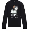 Детский Свитшот Nope Not today Черный фото
