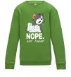 Детский Свитшот Nope Not today Лаймовый фото