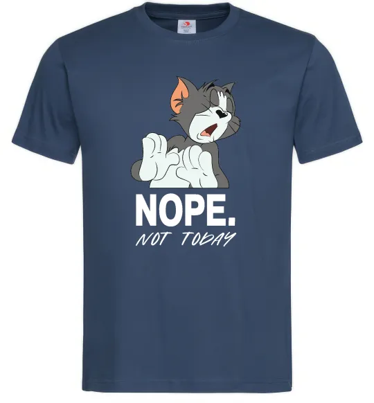 Мужская футболка Nope Not today Темно-синий фото