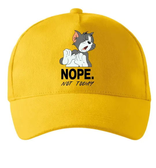 Кепка Nope Not today Солнечно желтый фото