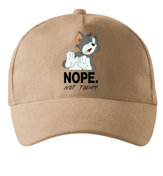 Кепка Nope Not today Песочный фото
