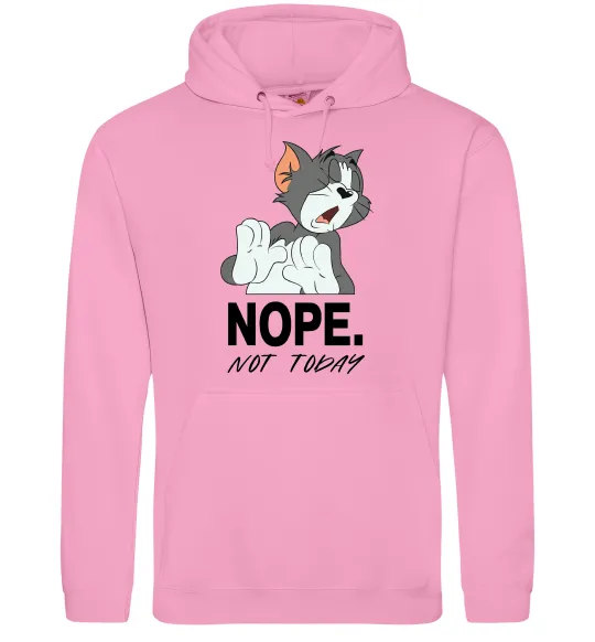Женская толстовка (худи) Nope Not today Розовый фото