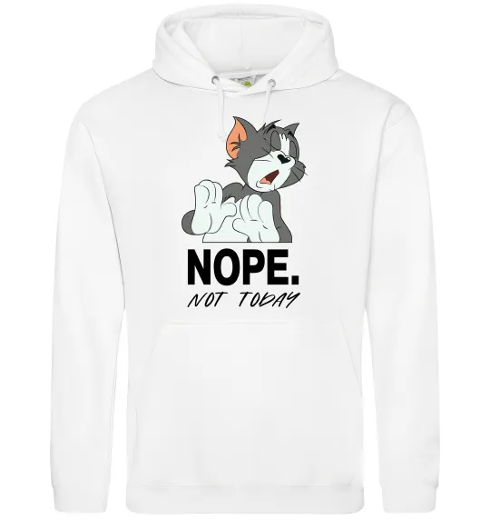 Женская толстовка (худи) Nope Not today Белый фото