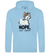 Женская толстовка (худи) Nope Not today Голубой фото