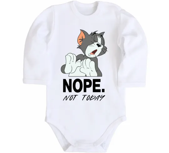 Детский боди Nope Not today Белый фото