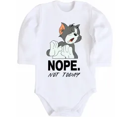 Детский боди Nope Not today Белый фото
