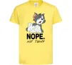 Детская футболка Nope Not today Лимонный фото