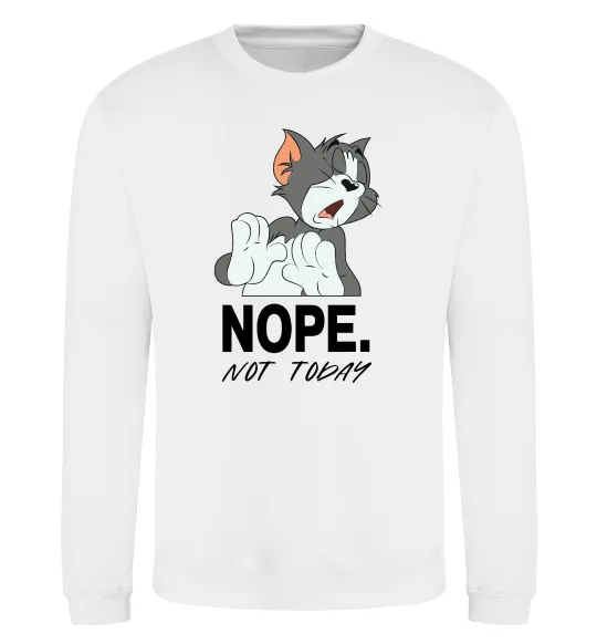 Свитшот Nope Not today Белый фото