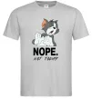 Мужская футболка Nope Not today Серый фото