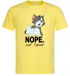 Мужская футболка Nope Not today Лимонный фото