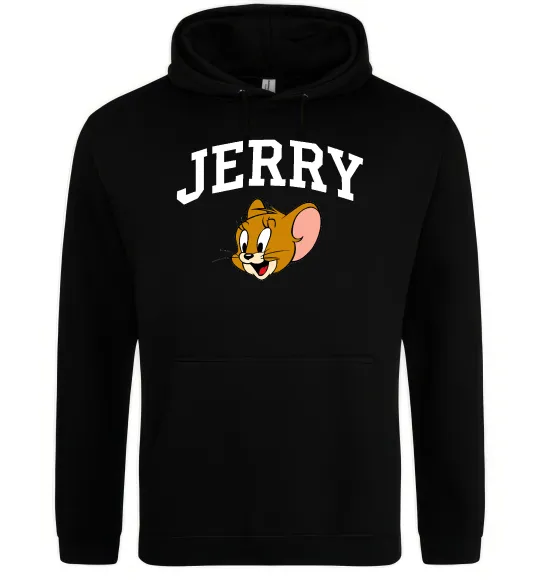 Мужская толстовка (худи) Jerry Черный фото
