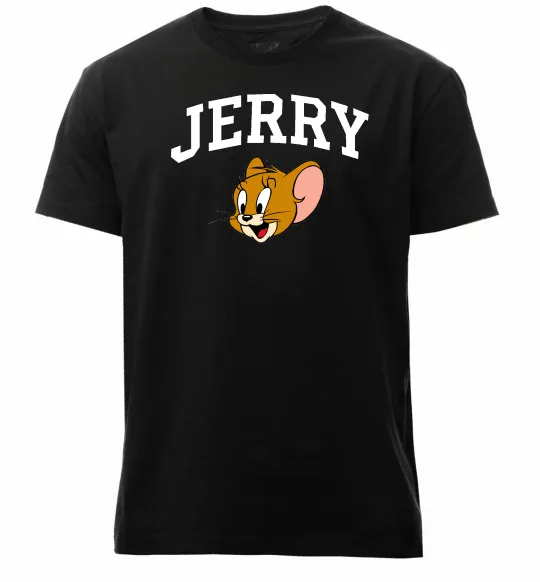 Мужская премиум футболка Jerry Черный фото