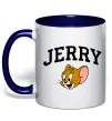 Чашка с цветной ручкой Jerry Глубокий темно-синий фото