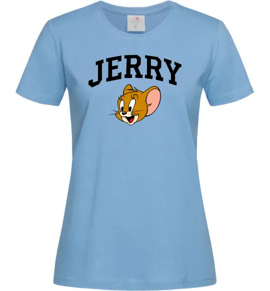 Женская футболка Jerry Голубой фото
