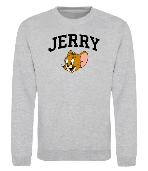 Свитшот Jerry Серый меланж фото