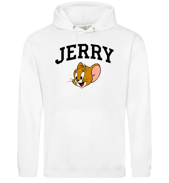 Мужская толстовка (худи) Jerry Белый фото