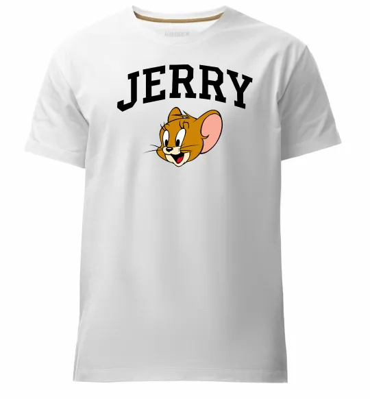 Мужская премиум футболка Jerry Белый фото