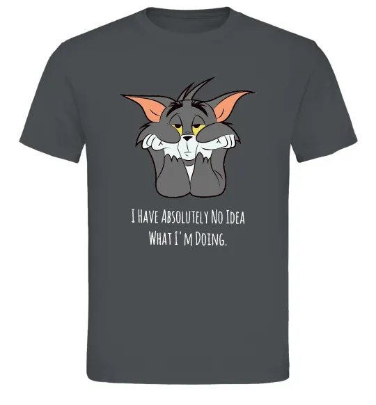 Мужская футболка I have no idea Графит фото